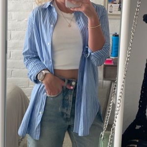 Zara Striped Button Down (oversized)